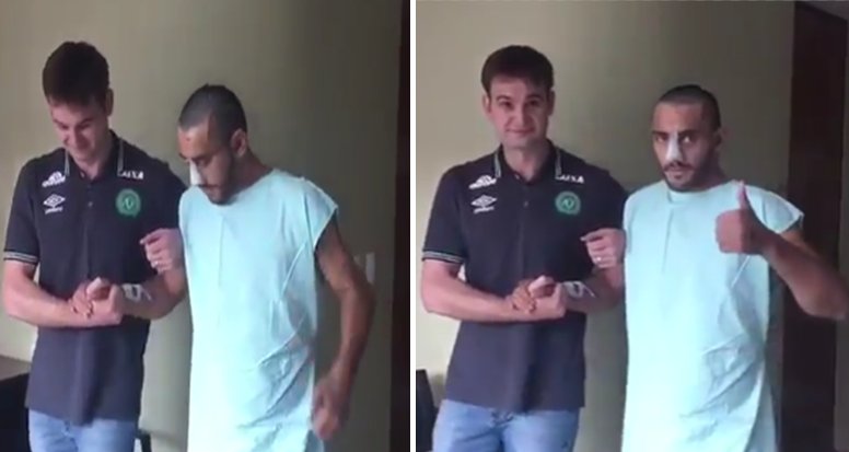 Futbalista, ktorý prežil leteckú katastrofu už začal chodiť a chce sa vrátiť k futbalu! (VIDEO)