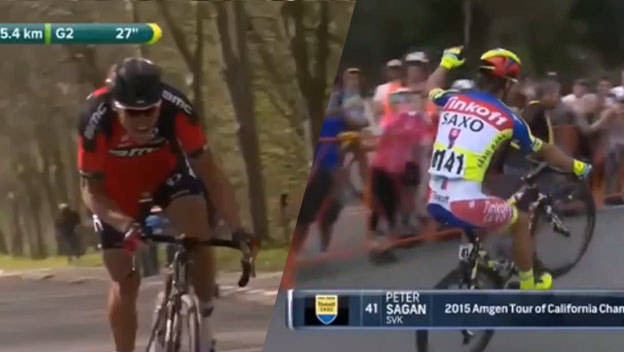 Parádny zostrih súbojov Petra Sagana s jeho konkurentom Greg Van Avermaetom! (VIDEO)