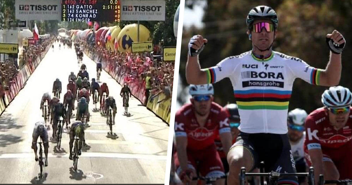 Peter Sagan po vyradení z Tour de France opäť na pretekoch. V prvej etape okolo Poľska sa tešil z triumfu! (VIDEO)