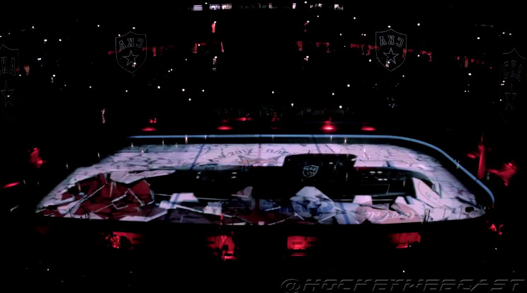 Elektrizujúce zábery: SKA Petrohrad a ich úžasná 3D projekcia pred duelom v Play-Off! (VIDEO)