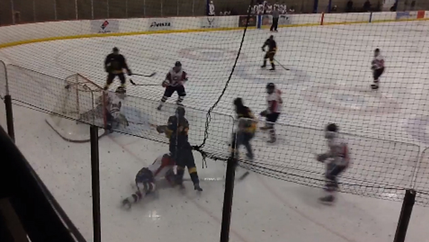16-ročný chlapec predviedol v školskej hokejovej lige unikátny gól! (VIDEO)