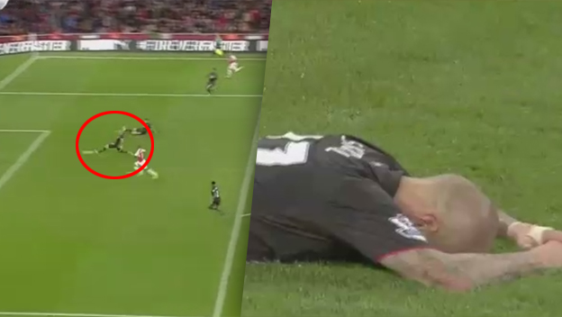 To bolo tesné: Martin Škrtel si dal takmer vlastný gól, no zabránil tak zrejme istému gólu Arsenalu! (VIDEO)
