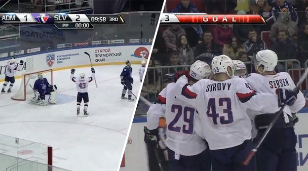 Paráda! Slovan zvíťazil na ľade nepríjemného Vladivostoku 3:1! (Zostrih)