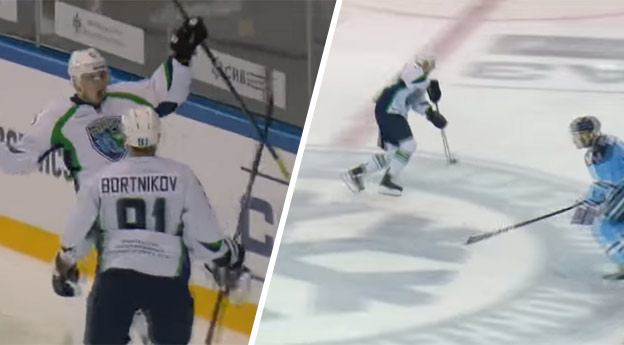 Gól sezóny v KHL? Obranca Yugry predviedol neskutočné sólo! (VIDEO)