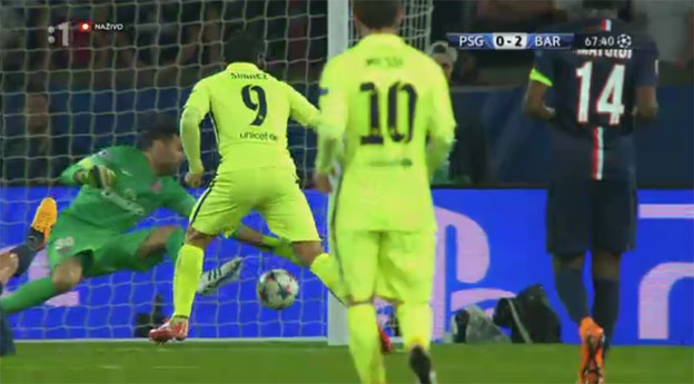 Fantastická akcia Suareza pri druhom góle proti PSG