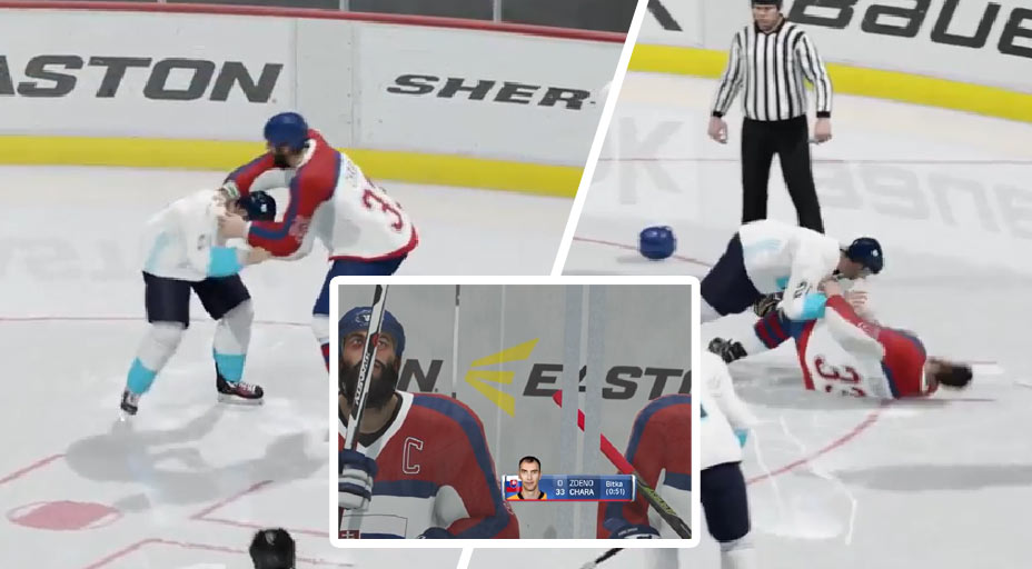Keď sa Zdeno Chára pobije v hre NHL17 s Tomášom Tatarom! (VIDEO)