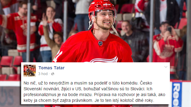 Tomáš Tatar a jeho vtipný príbeh so slovenským novinárom, ktorý si ho pomýlil s Jurčom!