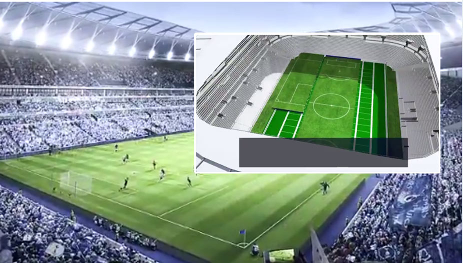 Toto futbalový svet ešte nevidel: Nový štadión Tottenhamu bude mať ako prvý na svete rozťahovací trávnik! (VIDEO)