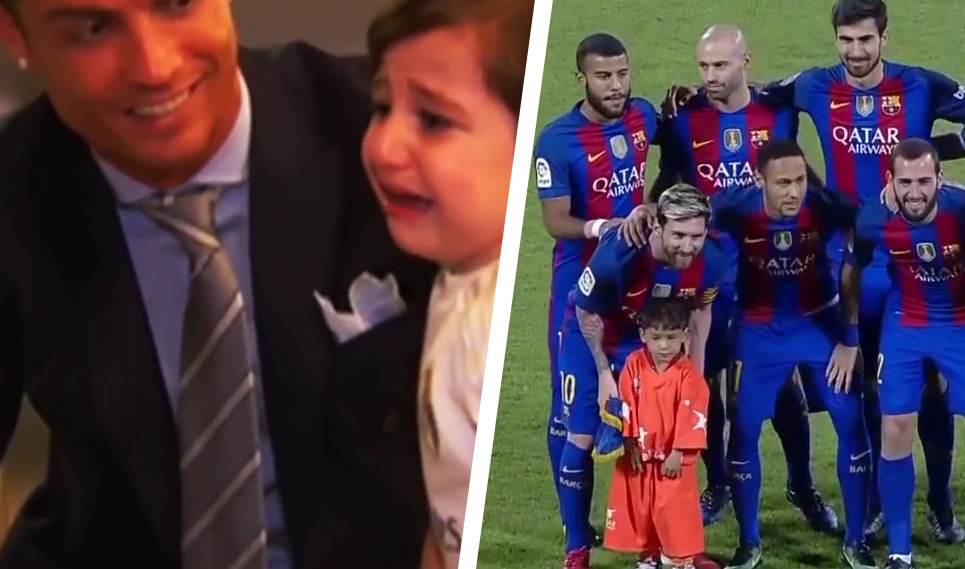 Úžasný zostrih: Keď futbalové hviezdy pomáhajú malým deťom! (VIDEO)