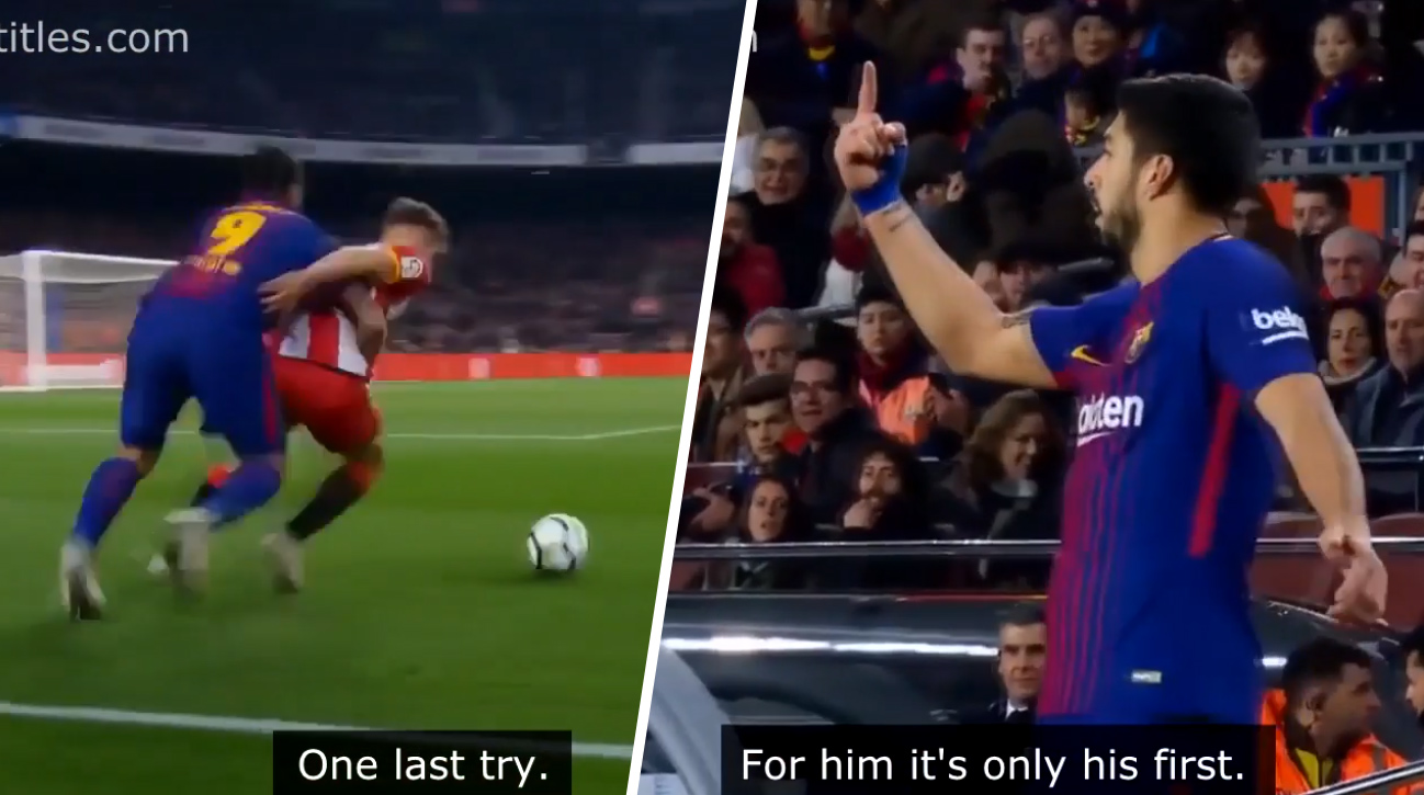Ako chceli Jordi Alba a Luis Suarez naschvál dostať žltú kartu aby mali čisté konto na zápas s Atleticom! (VIDEO)