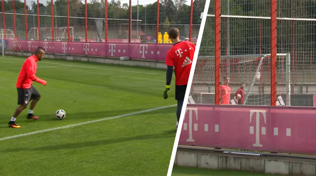 Hviezda Bayernu trafila na tréningu bránku na vedľajšom ihrisku. Video sa stalo hitom Internetu! (VIDEO)