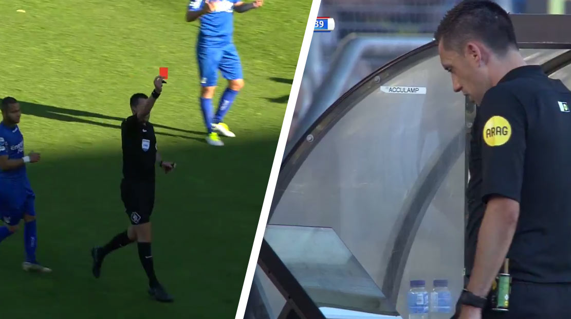 Videorozhodca vo futbale v akcii: V zápase o záchranu v holandskej lige zrušil dôležitú červenú kartu! (VIDEO)
