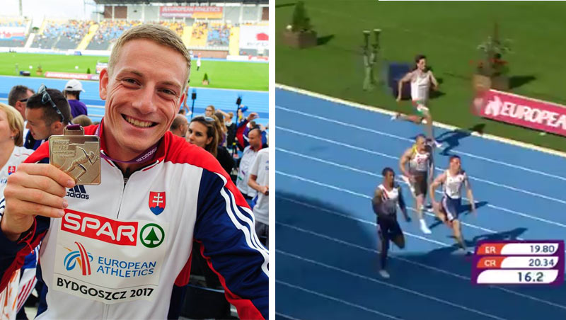 Ján Volko úradoval na ME do 23 rokov aj na 200 metroch a vytvoril nový slovenský rekord! (VIDEO)