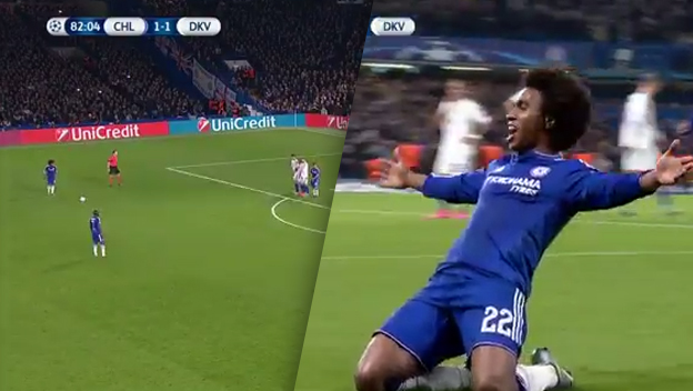 Willian krásnym priamym kopom rozhodol o výhre Chelsea a zachránil tak Mourinha! (VIDEO)