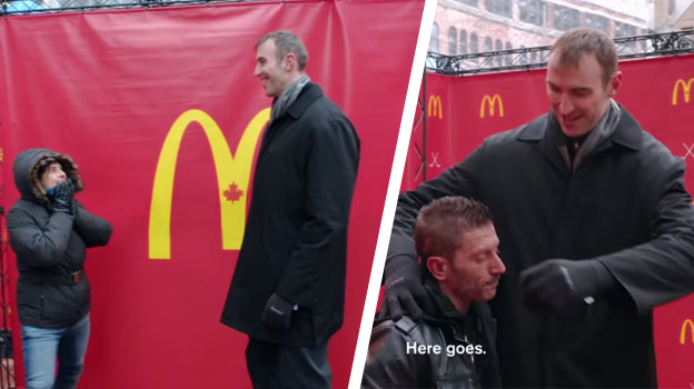 Táto reklama nemá chybu: Fanúšikovia Montrealu objímajú za hamburger Zdena Cháru! (VIDEO)