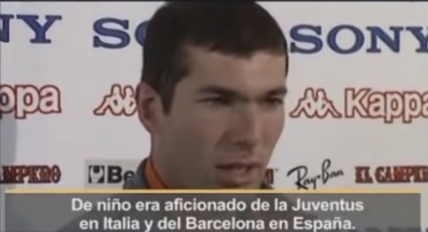 Mladý Zinedine Zidane: V Taliansku fandím Juventusu a v Španielsku Barcelone! (VIDEO)