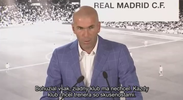 Perfektná paródia na tlačovku Zidana ako nového trénera Realu Madrid (TITULKY)