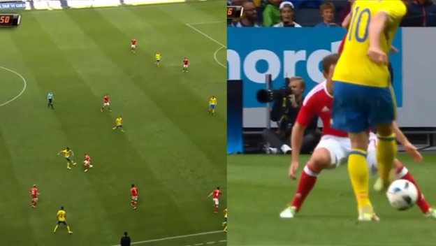 Ibrahimovič bavil divákov v zápase s Walesom, pozrite si jeho jasličky a parádnu gólovú akciu! (VIDEO)