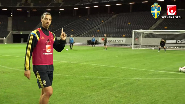 Takto vyzerá tréning Zlatana vo Švédsku, brankár iba v  pozícii štatistu! (VIDEO)