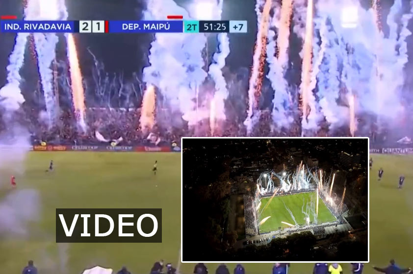Totálny bizár v Argentíne: Diváci odpálili mohutný ohňostroj priamo počas zápasu