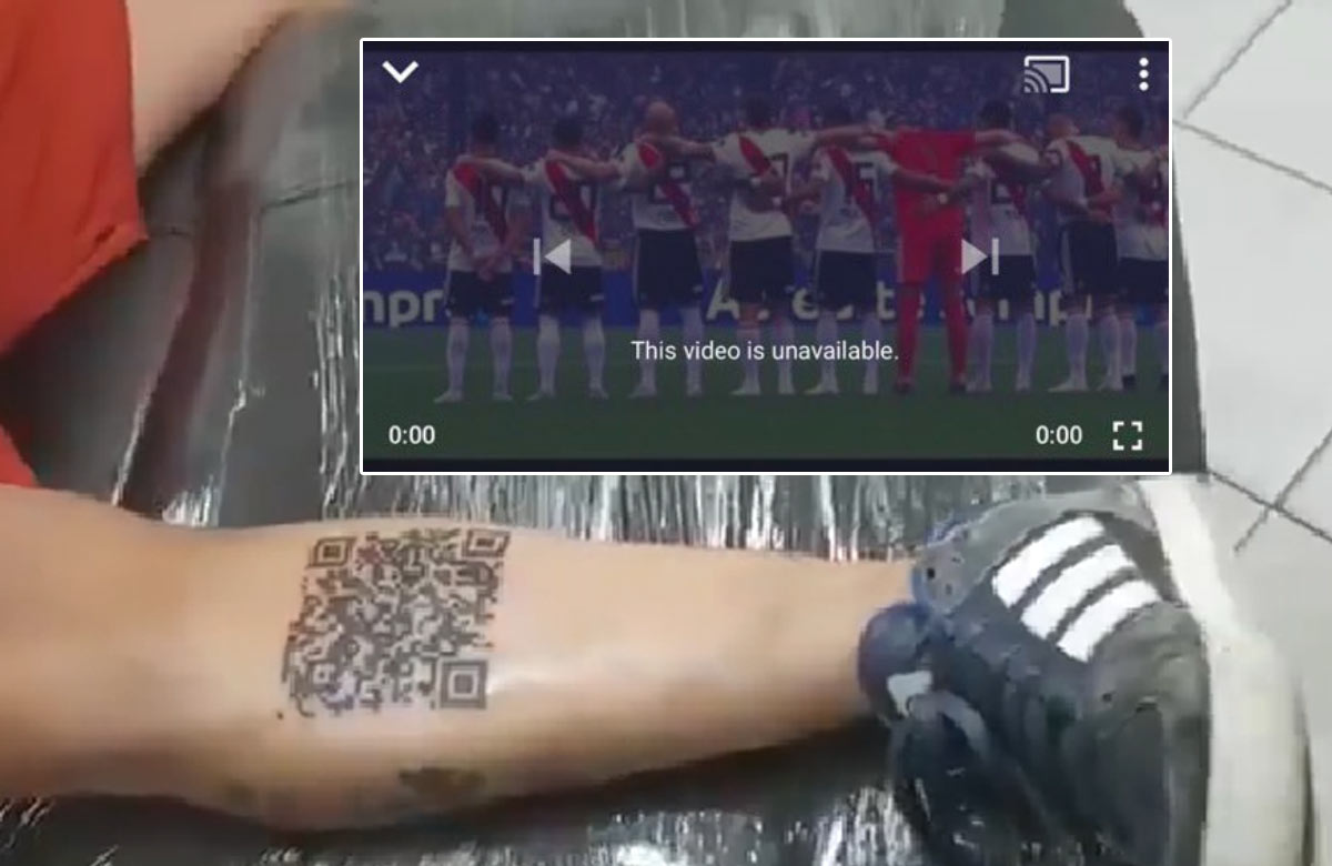 Fanúšik si dal vytetovať QR kód z víťazného gólu na Youtube. Video následne zmazali! (VIDEO)