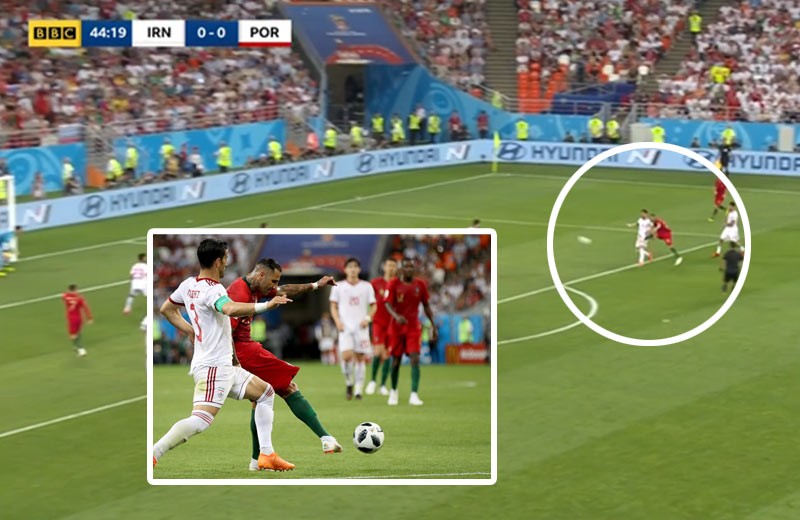 Za Portugalsko konečne strelil niekto iný gól ako Ronaldo. Quaresma a jeho výstavný gól vonkajším priehlavkom! (VIDEO)