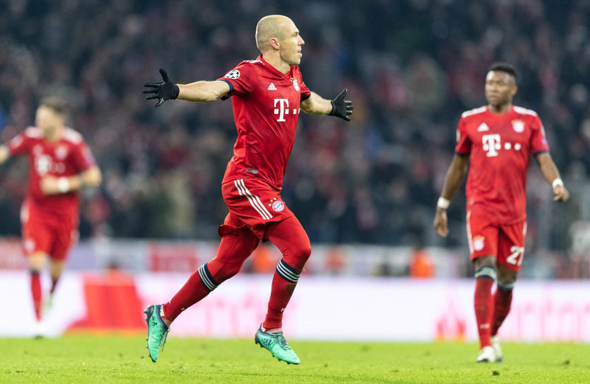 Arjen Robben a jeho dva fantastické góly v Lige Majstrov proti Benfice! (VIDEO)
