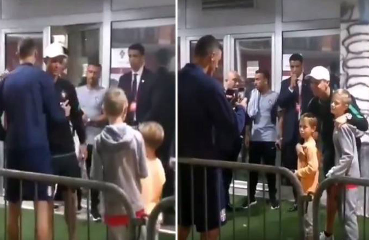 Ako Matič čakal po prehre s Portugalskom na Ronalda. Jeho deti chceli fotku! (VIDEO)