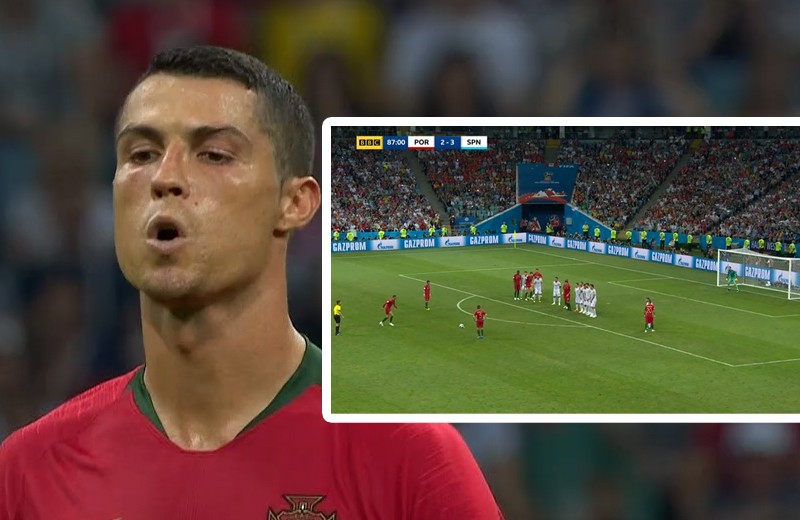Famózny Cristiano Ronaldo a jeho nechytateľný priamy kop proti Španielsku! (VIDEO)