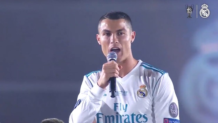 Zostane Ronaldo v Reale Madrid? Jeho slová počas osláv triumfu v Lige Majstrov hovoria za všetko! (VIDEO)