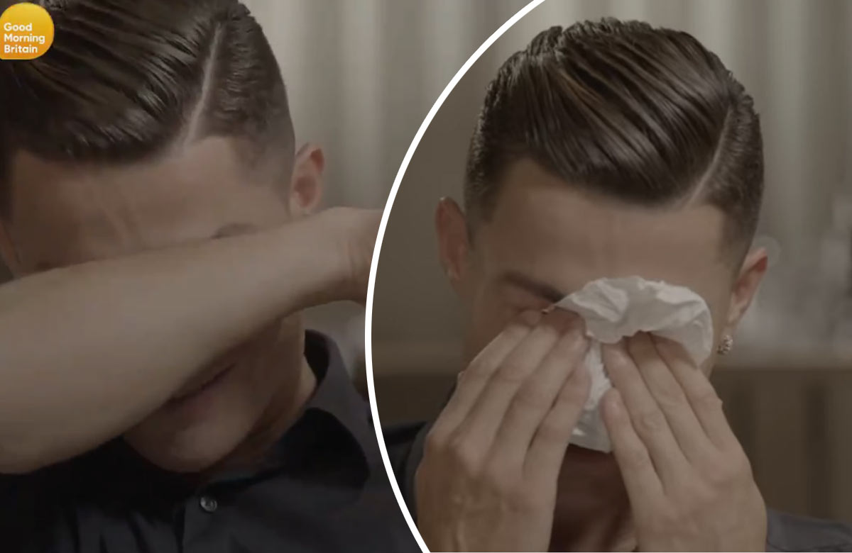 Cristiano Ronaldo sa rozplakal počas rozhovoru. Ukázali mu staré zábery s otcom (VIDEO)