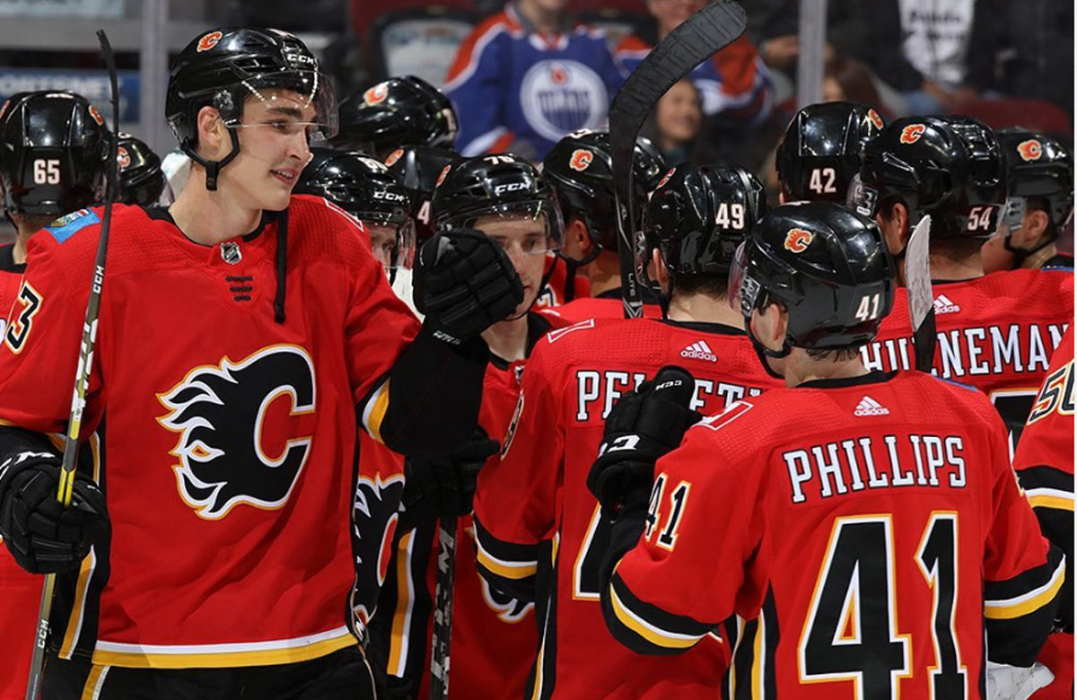 Adam Ružička a jeho víťazný gól za Calgary Flames proti Edmontonu (VIDEO)