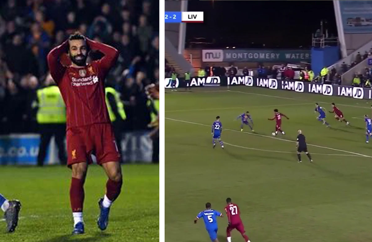 Salah sa počas FA Cupu pomýlil a poslal prihrávku Matipovi, ktorý už nehral (VIDEO)