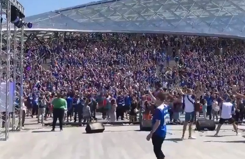 10 percent populácie Islandu je na MS v Rusku. Takto to vyzeralo pred dnešným zápasom s Argentínou! (VIDEO)