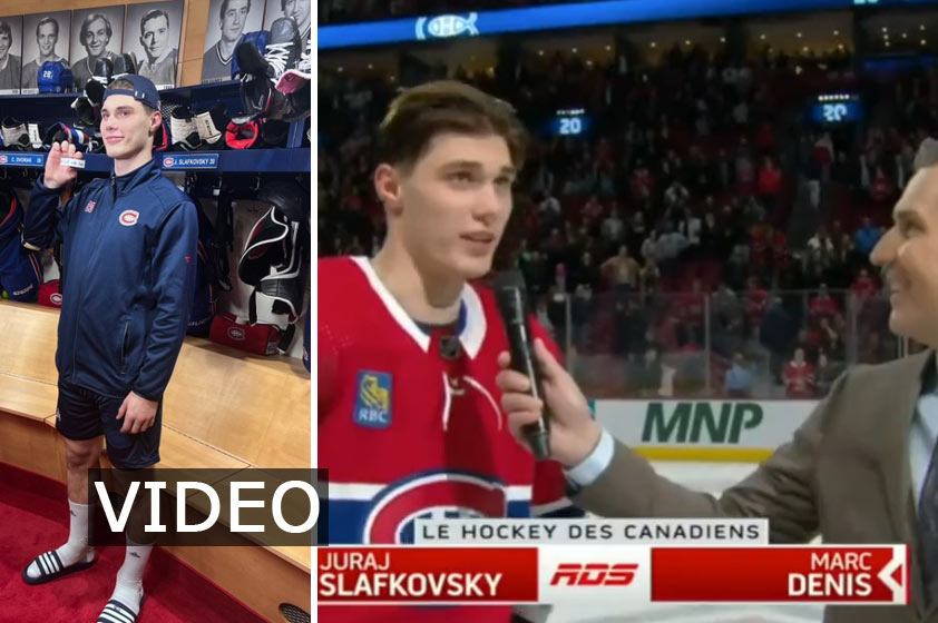 To najlepšie z prvého gólu Juraja Slafkovského v NHL