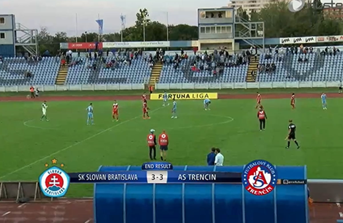 AS Trenčín dvoma gólmi v posledných minútach rozhodol o remíze 3:3 so Slovanom! (VIDEO)