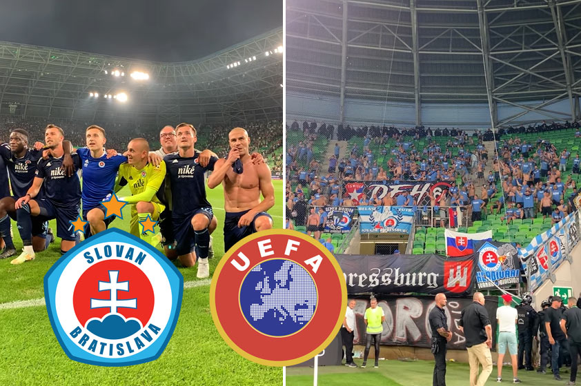 UEFA naparila Slovanu Bratislava obrovský trest za rasizmus v zápase s Ferencvárosom