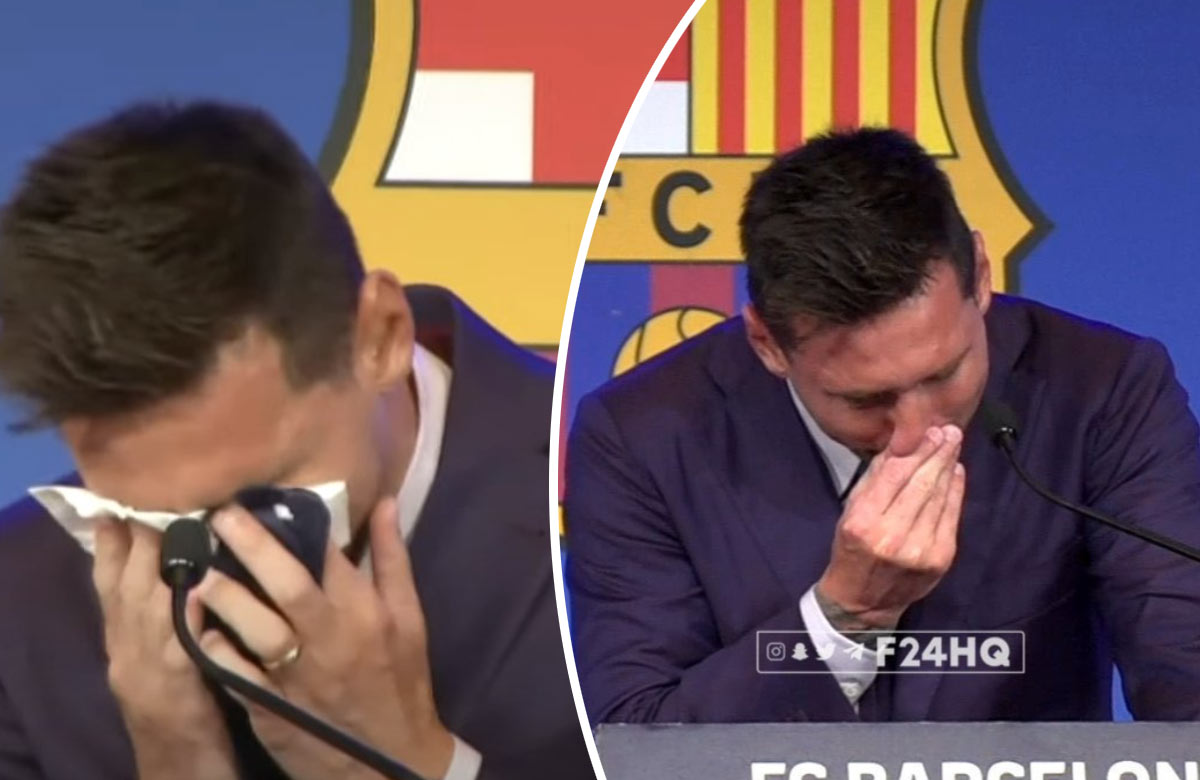 Lionel Messi sa po príchode na tlačovku rozplakal (VIDEO)