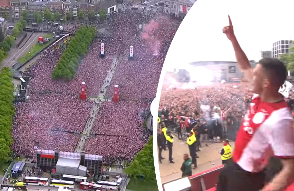 Ajax oslavuje titul v Holandsku: 100 tisíc fanúšikov spievalo na námestí Tadic on fire! (VIDEO)