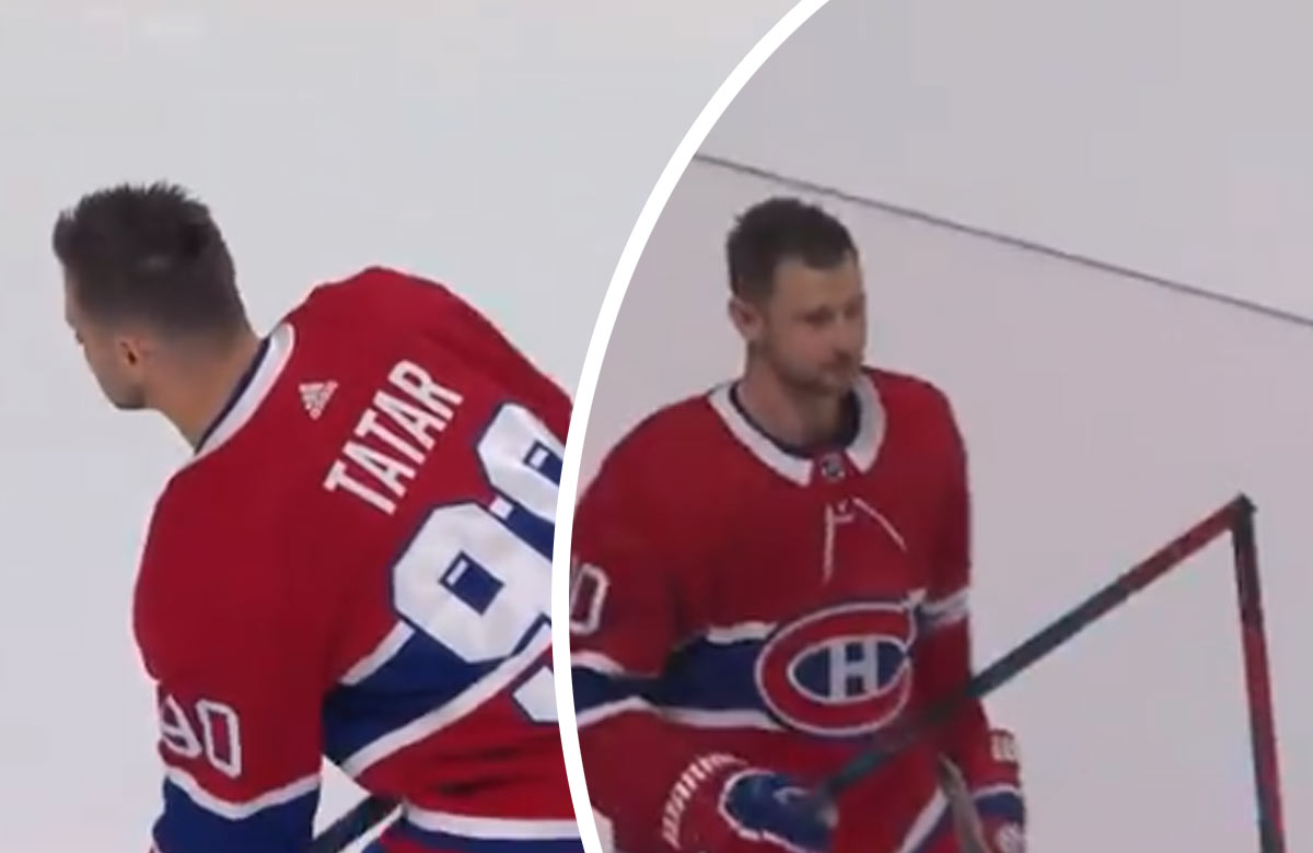 Tomáš Tatar zlomil hokejku a vyhral súťaž presnosti Montrealu Canadiens (VIDEO)