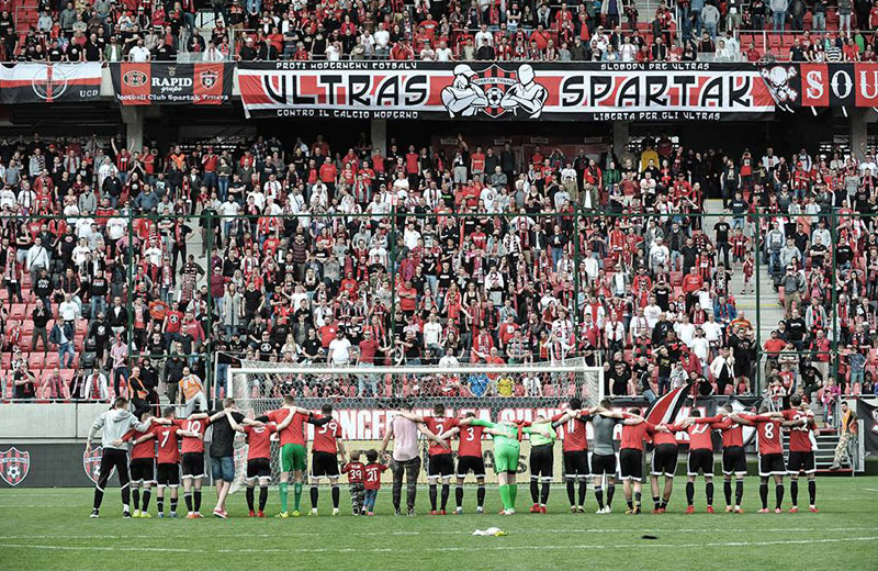 Spartak Trnava týždeň pred odvetou proti Legii Varšava vypredal štadión!