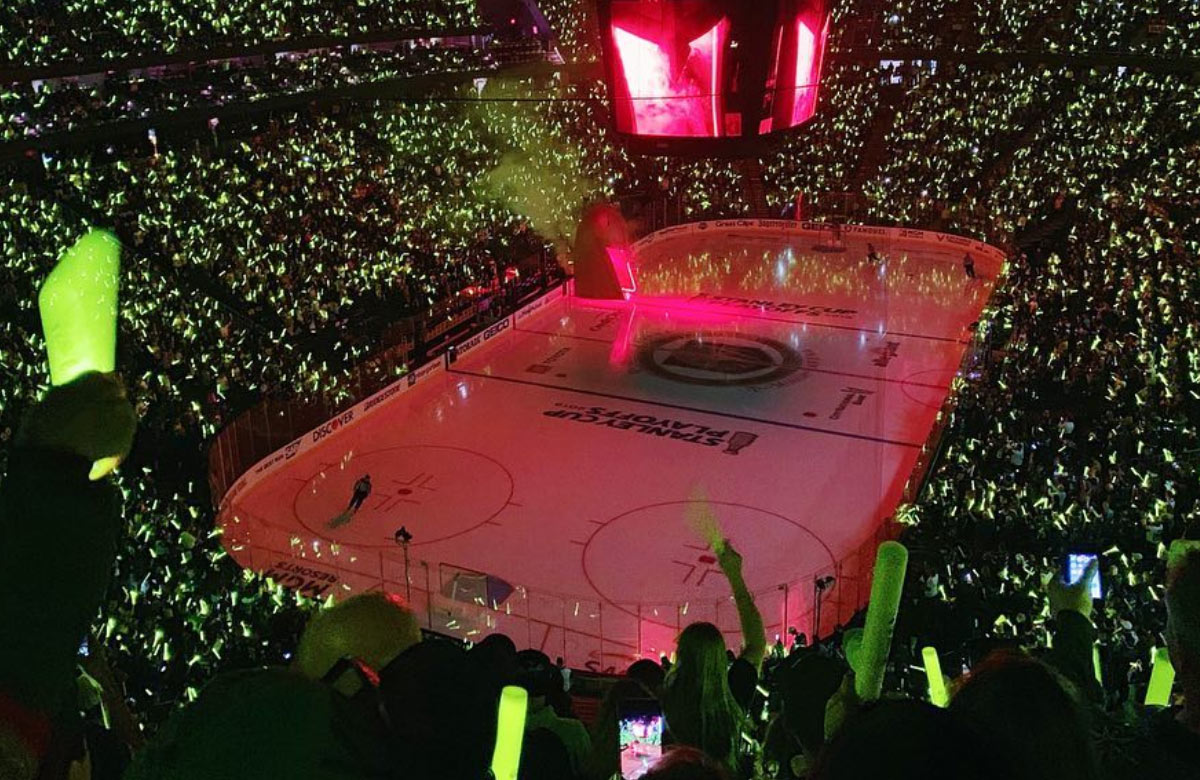 Toto je Play-Off NHL: Elektrizujúca atmosféra na štadióne Vegas Golden Knights! (VIDEO)