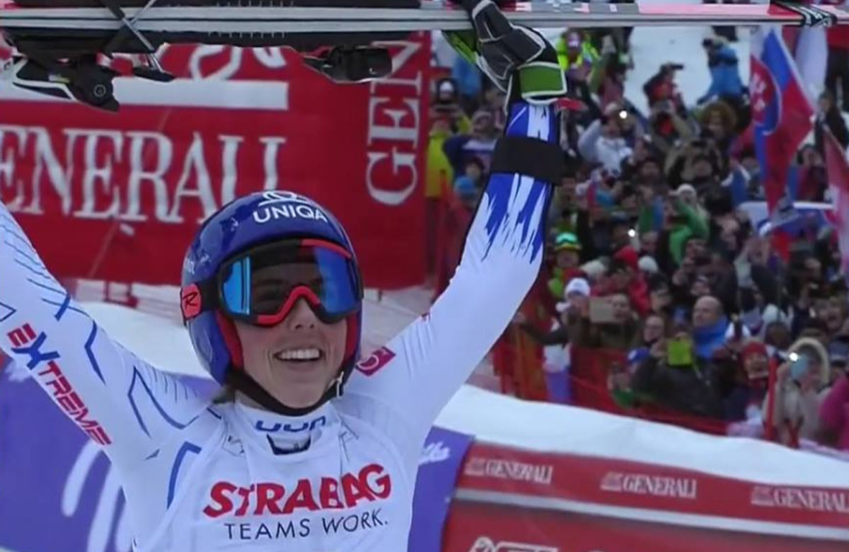 Famózna Petra Vlhová víťazkou obrovského slalomu v Špindlerovom Mlyne! (VIDEO)
