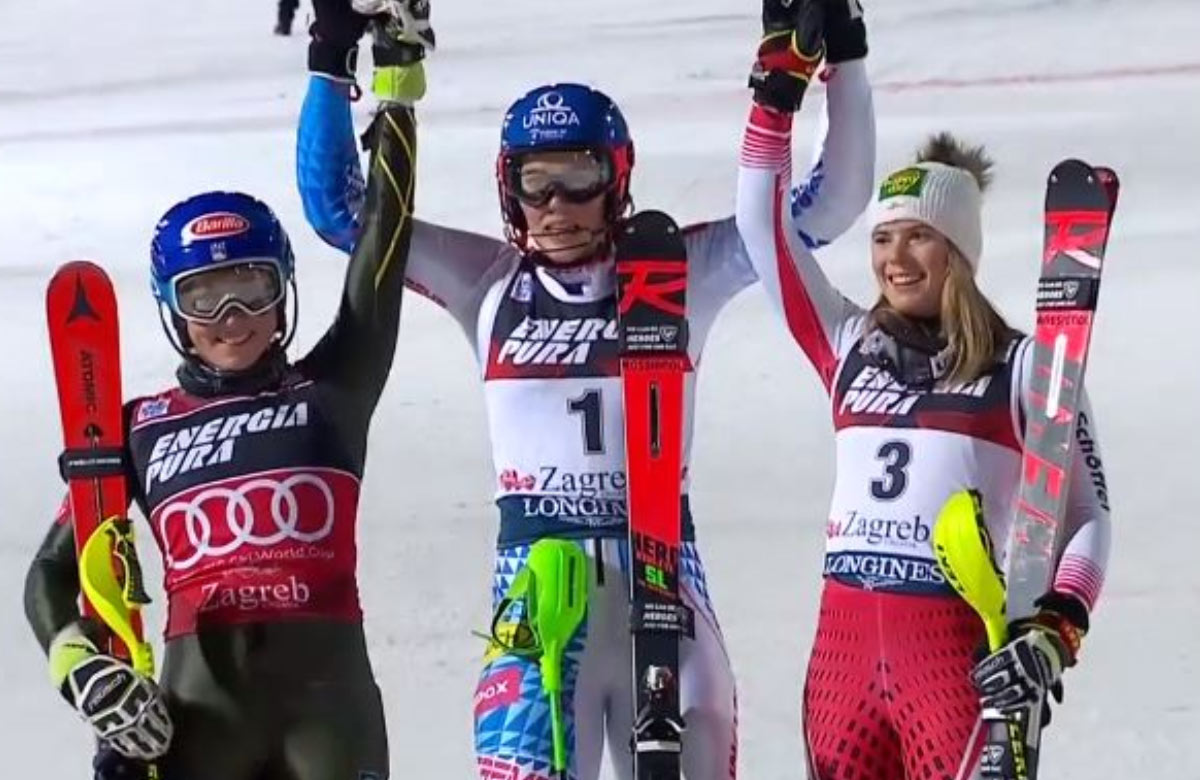 Petra Vlhová suverénnou víťazkou slalomu v chorvátskom Záhrebe (VIDEO)