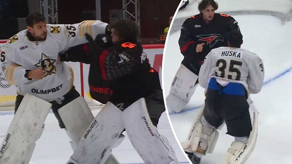 Šialené! Adam Húska sa v KHL pobil s brankárom