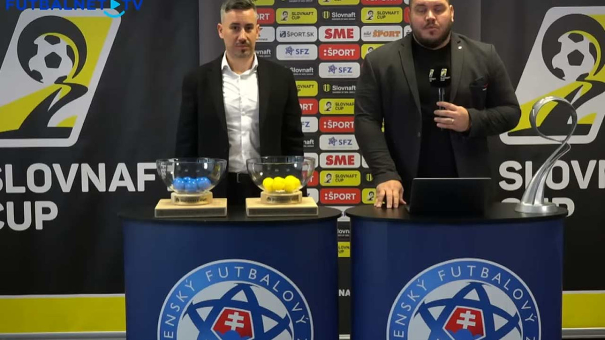 Žreb štvrťfinále Slovnaft Cupu 2025/26. Víťaz derby proti Podbrezovej