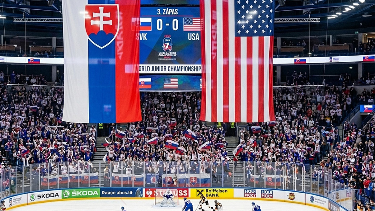 Slovensko – USA: Tretí zápas na MS v hokeji do 20 rokov. Predikcia a kde sledovať zápas live?