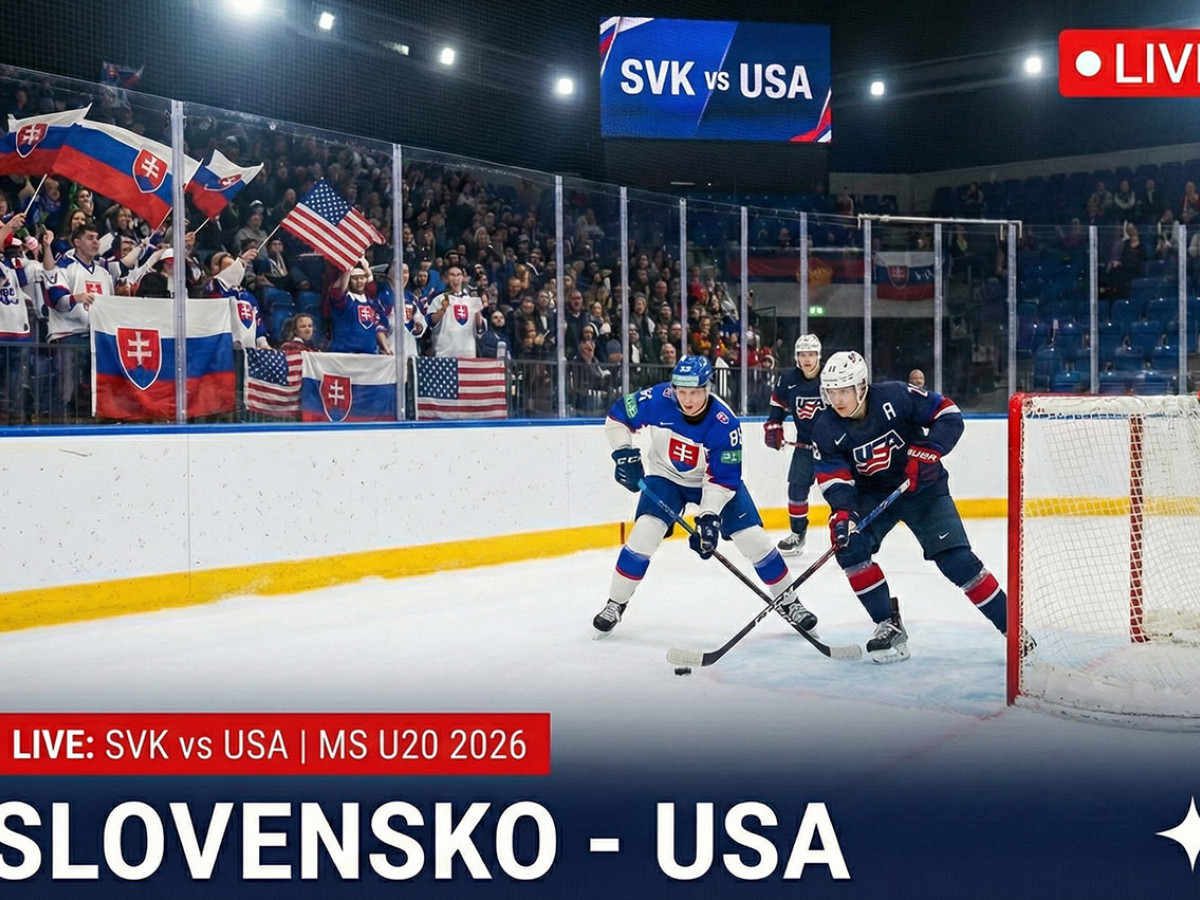 MS U20 LIVE: Slovensko - USA (online prenos, zostava)
