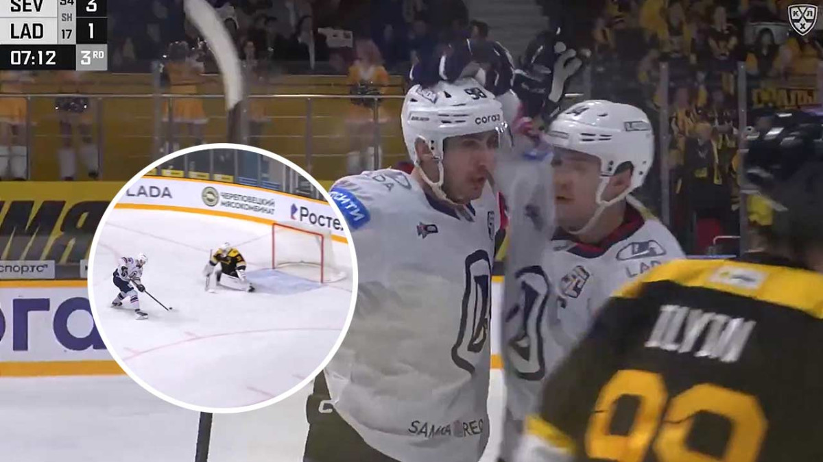 Tomáš Jurčo strelil v KHL parádny gól, brankárovi Čerepovca nedal šancu