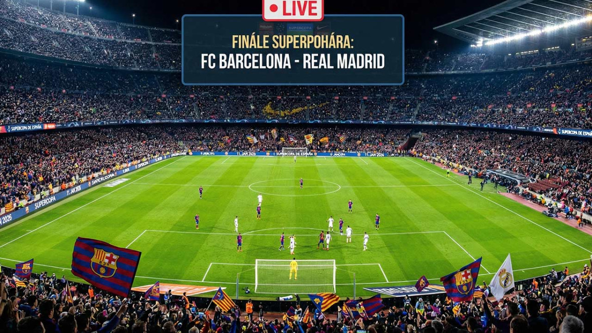 LIVE: FC Barcelona - Real Madrid (Španielsky Superpohár 2026)